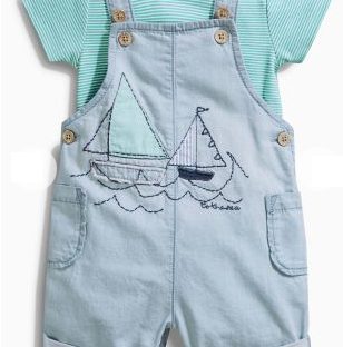 summer dungarees set from next