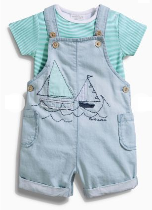 summer dungarees set from next