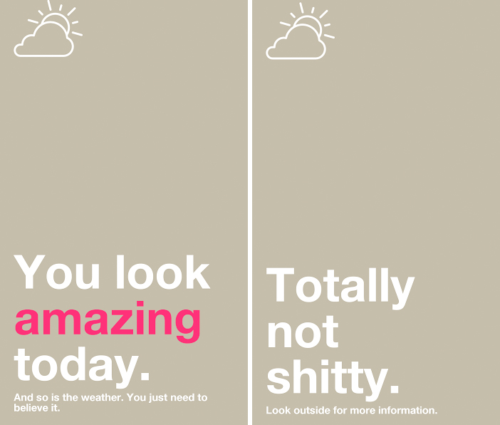 authentic weather app