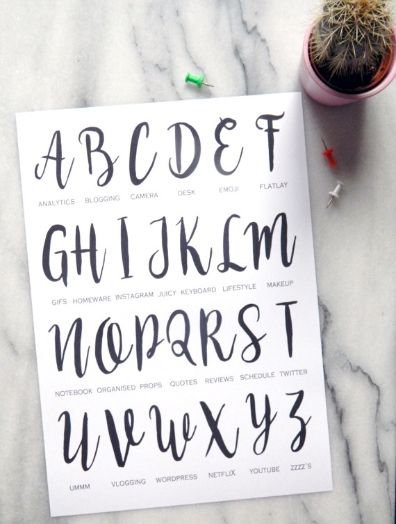 blogger aphabet print from etsy