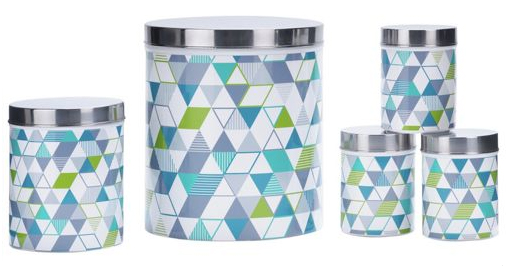 five piece kitchen storage set from argos