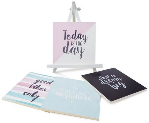 inspirational easel set from typo