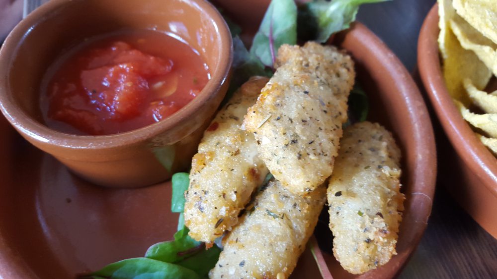mozzarella dippers at The Vault