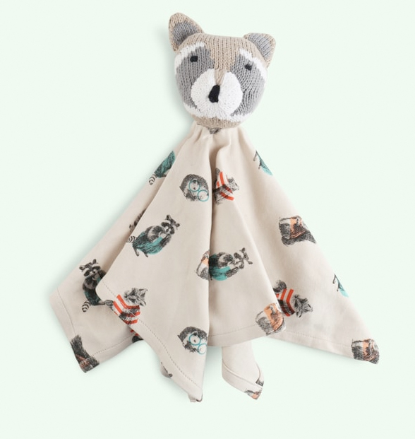 raccoon comforter from finn and emma