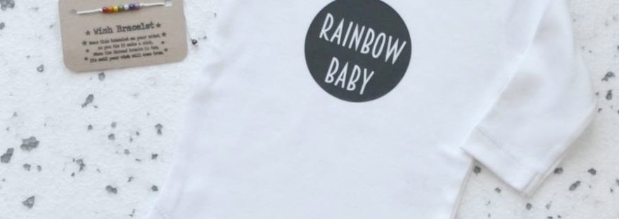 rainbow baby set from not on the high street
