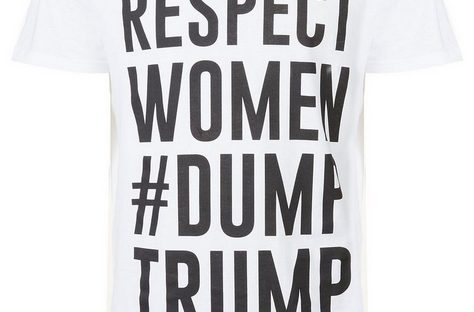 dump trump tshirt from new look