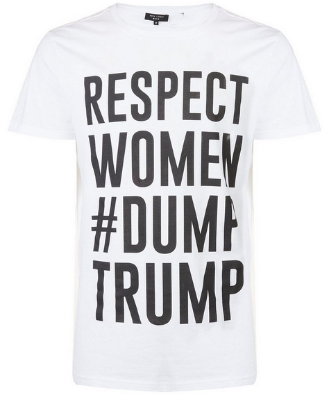 dump trump tshirt from new look