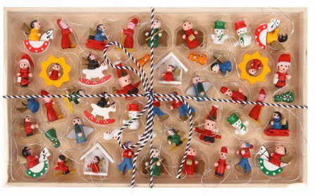 mini wooden ornaments from paperchase