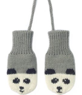 panda mittens from button and blue
