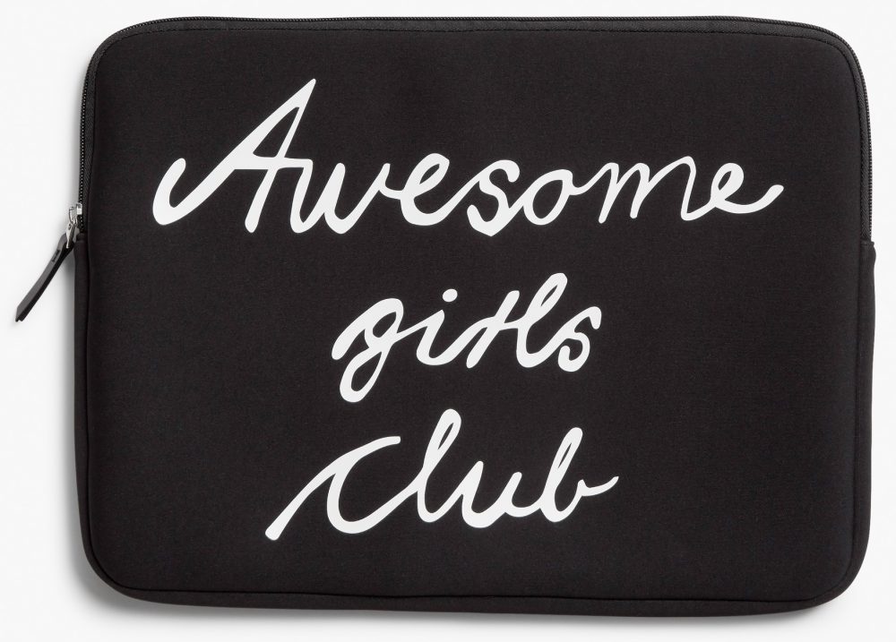 awesome girls club laptop case from monki
