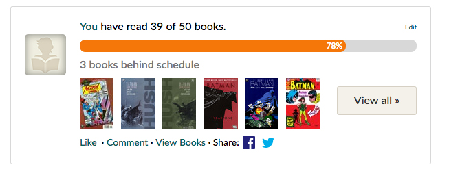 goodreads challenge