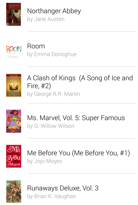 my goodreads reading challenge 2016