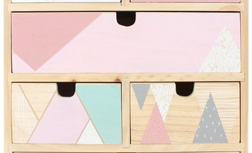 pastel mini chest of drawers from magic tree