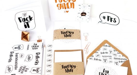sweary stationery from proper post uk