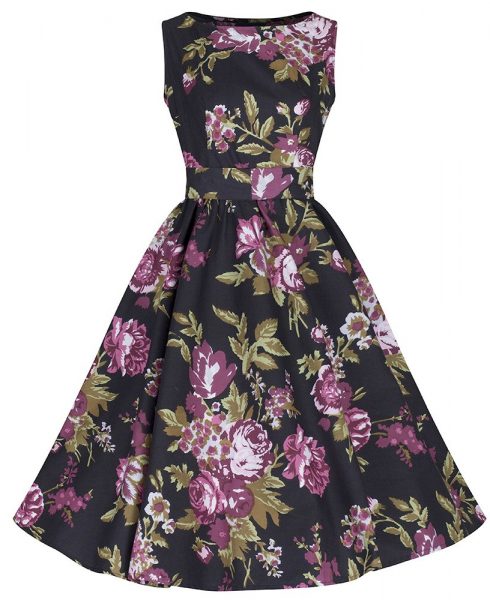 floral audrey swing dress from pretty kitty fashion