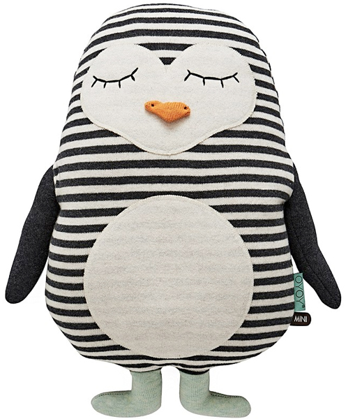 penguin cushion from oliver bonas