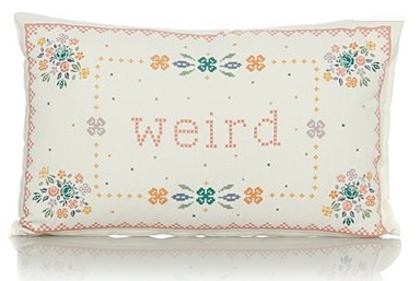 weird cushion from george at asda