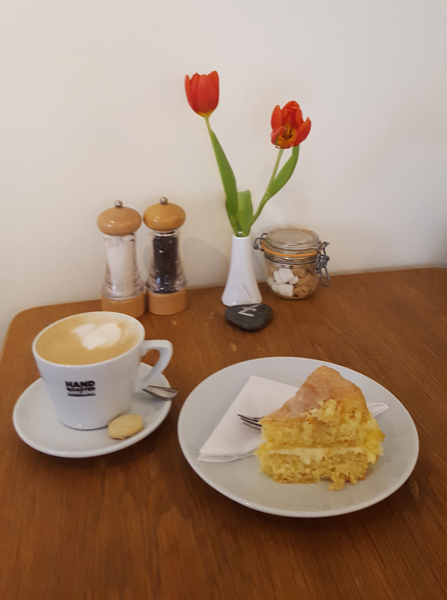 coffee and cake at duke street cafe