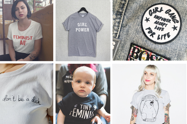 feminist t-shirts from etsy
