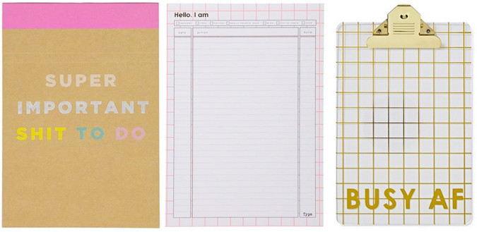 sweary stationery from typo