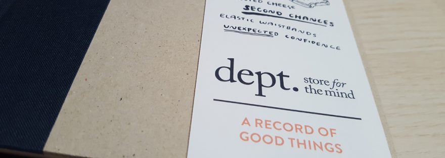gratitiude journal from Department Store for the Mind