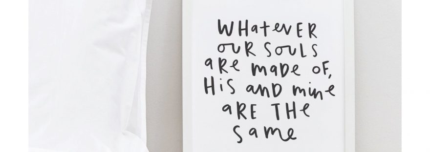 wuthering heights quote print