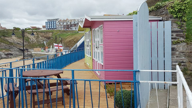 beach huts - newquay