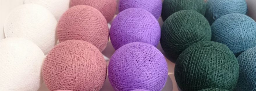 lights from cable and cotton
