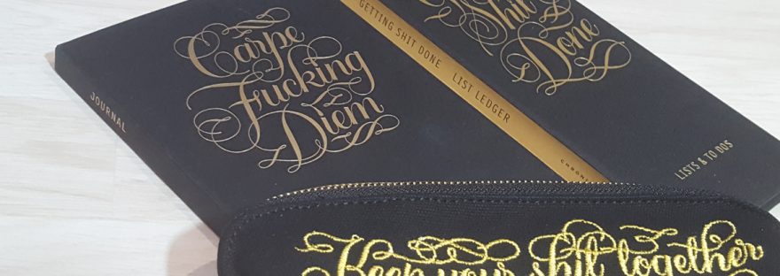 calligraphuck sweary stationery