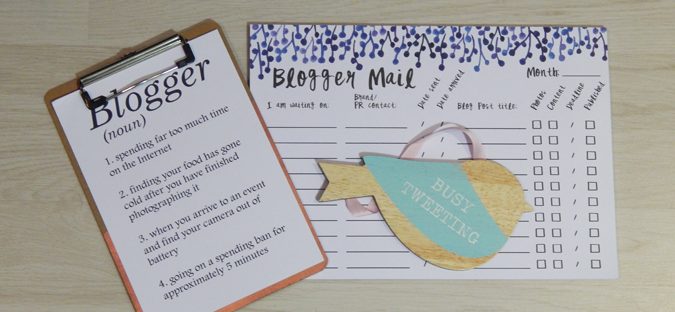 blogging stationery