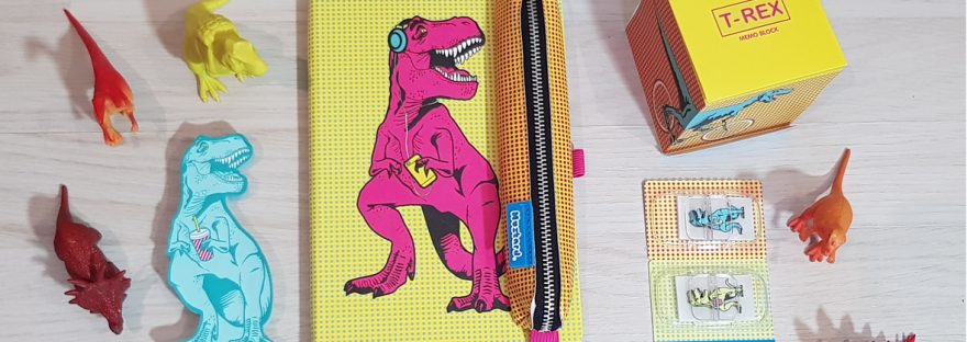 T-Rex stationery from Mustard