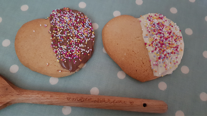 Heart biscuits