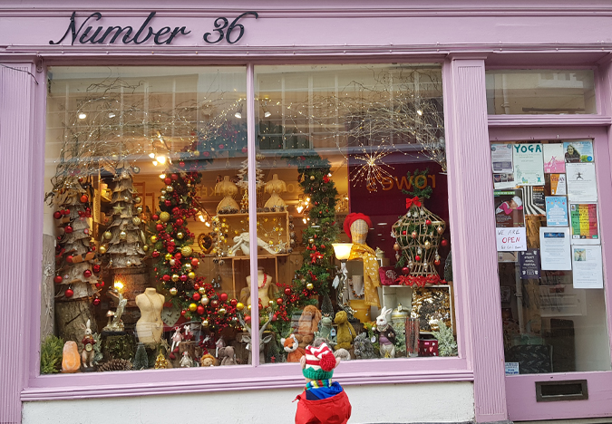 Christmas window display