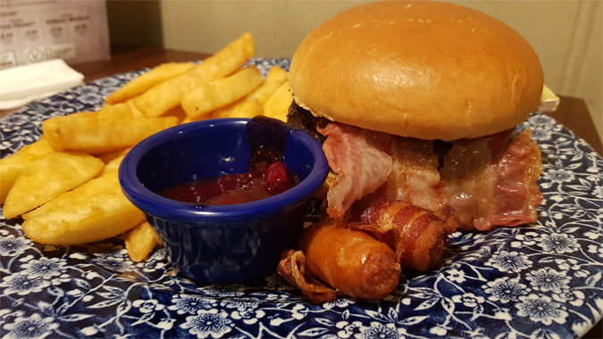 Wetherspoons Christmas burger