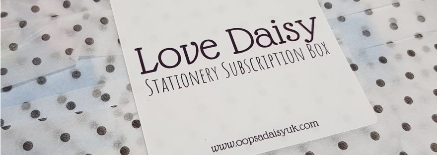 Love Daisy bullet journal subscription box from Oops a Daisy - review