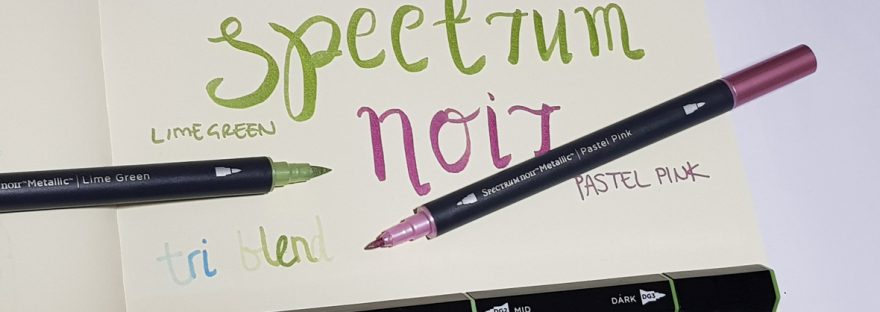 Metallic pens from Spectrum Noir - review