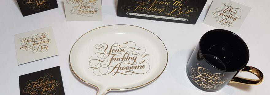 Calligraphuck - sweary stationery and home accessories