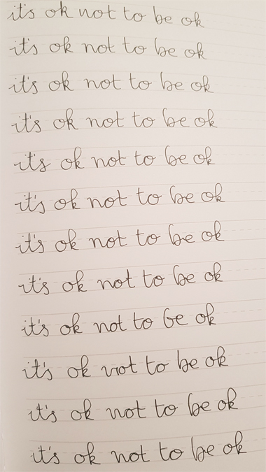 Lettering practice