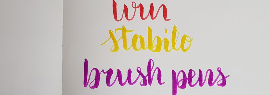 Stabilo Pen 68 brush pen review and giveaway