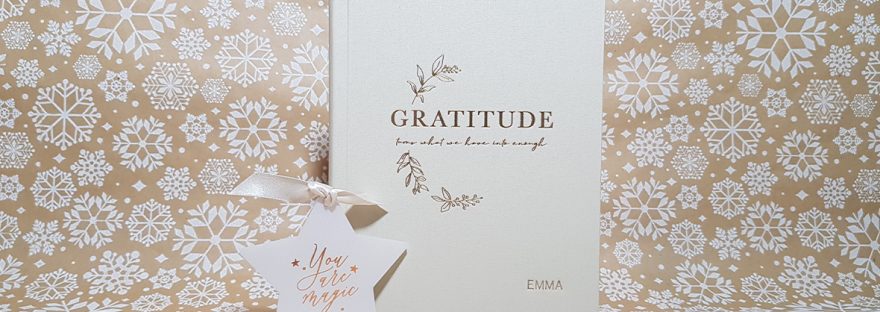 Personalised gratitude notebook from Martha Brook - review and giveaway