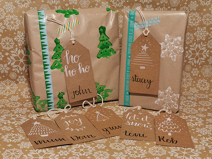 Homemade Christmas paper