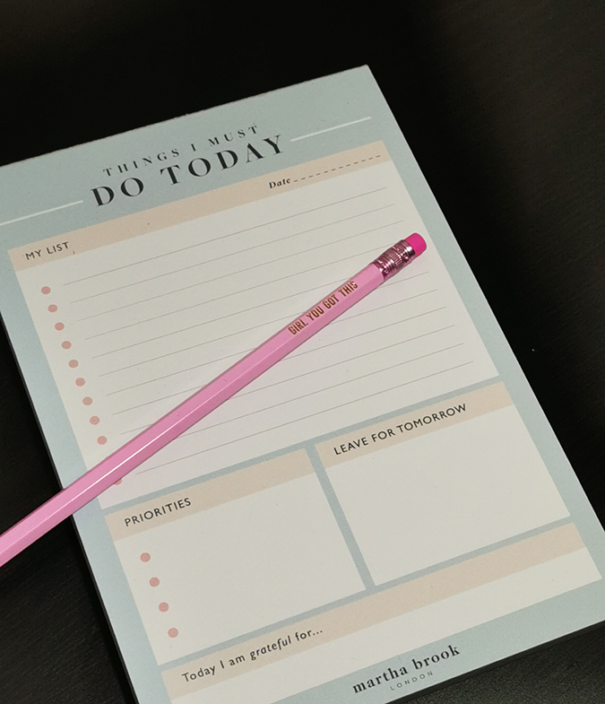 Martha Brook planner pad
