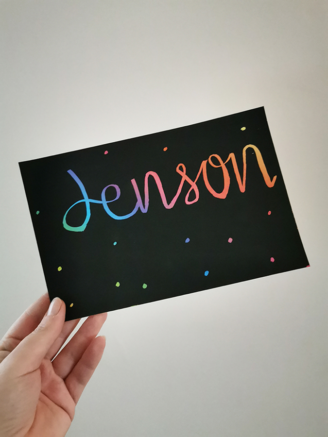 Lettering practise