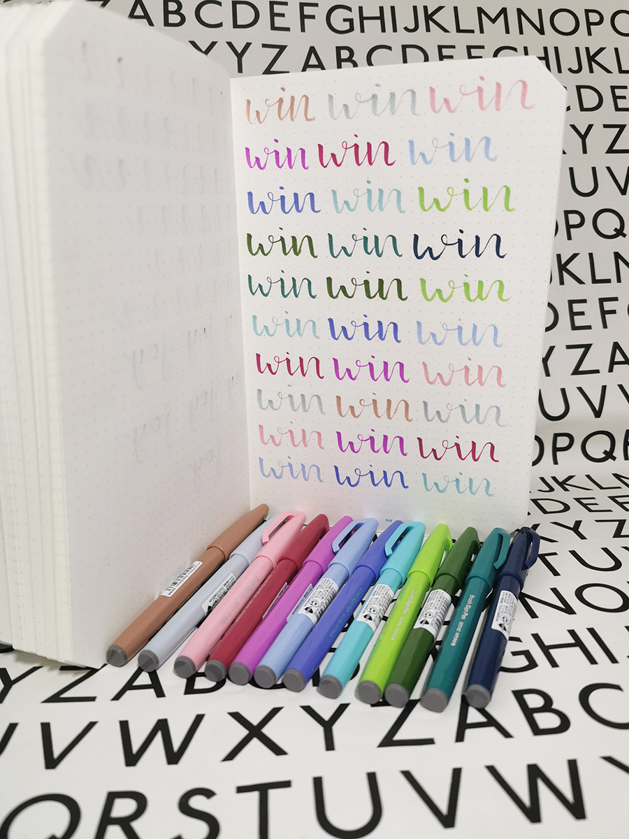 New Pentel Touch Brush Sign review and giveaway