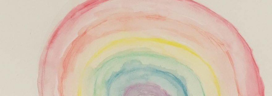 Rainbow watercolour