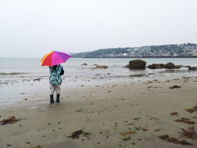 Rainy beach