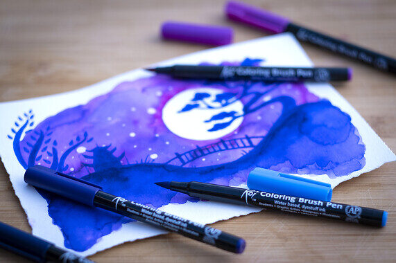 Sakura Koi brush pens