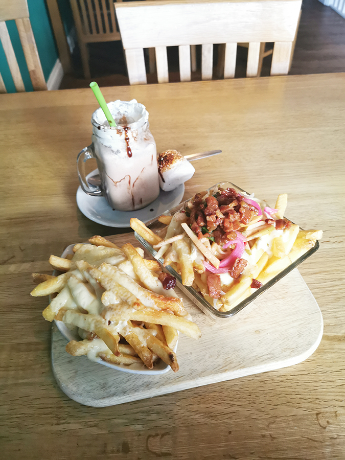 Freakshake and dirty fries at Mermaid Alley, Penzance