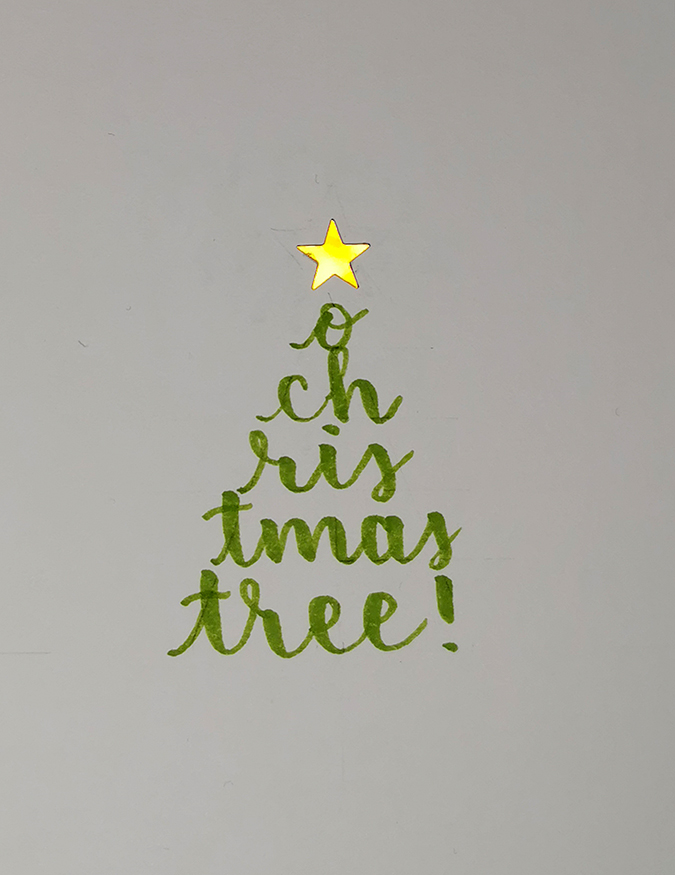 Christmas lettering with Cult Pens