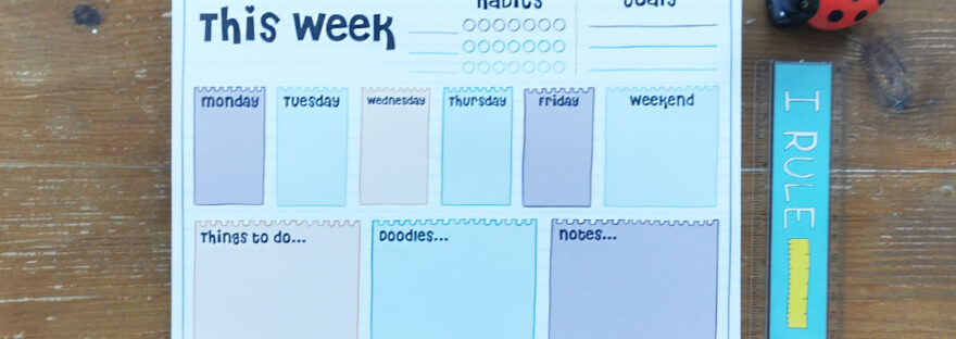 Weekly planner pad from Oops a Daisy - review